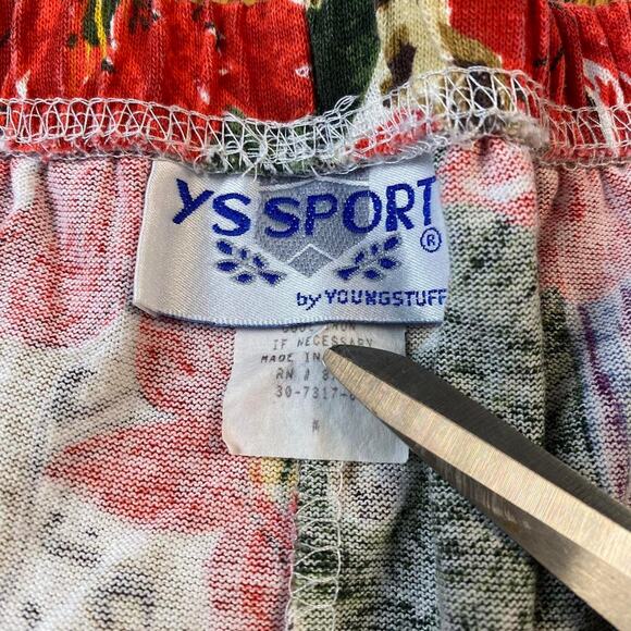 Vintage 80s YS Sport by Youngstuff Floral and Animal Print Two Piece Set - Picture 6 of 7